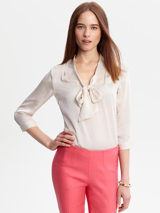 The Mad Men Collection Tie Neck Blouse