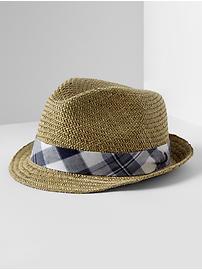 Straw fedora