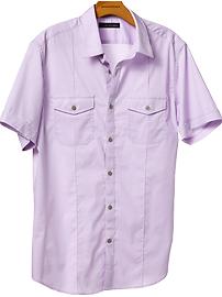 Slim fit short-sleeve stretch shirt