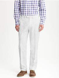 Tailored linen/cotton dress pant
