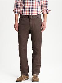 Straight fit linen/cotton utility pant