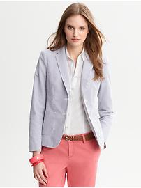 Seersucker blazer