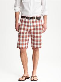 Orange plaid short