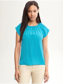 Lauren silk flutter top