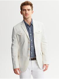 Heritage tailored fit safari blazer