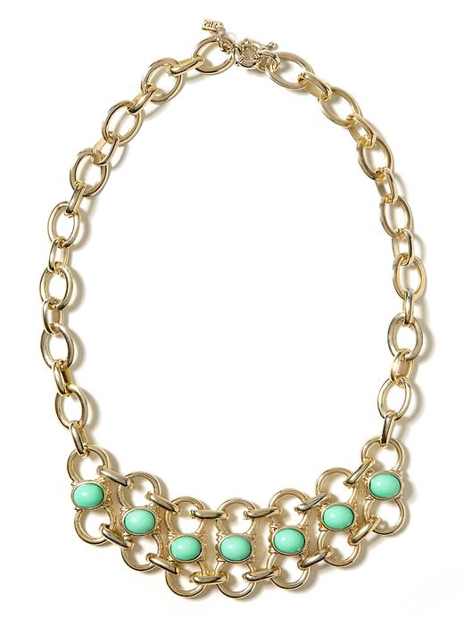 Banana Republic Aqua Focal Necklace
