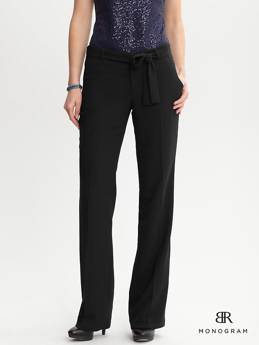 Banana Republic Monogram Belted Wide Leg Pant