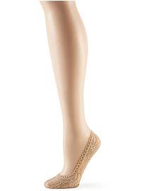Padded lace ped sock