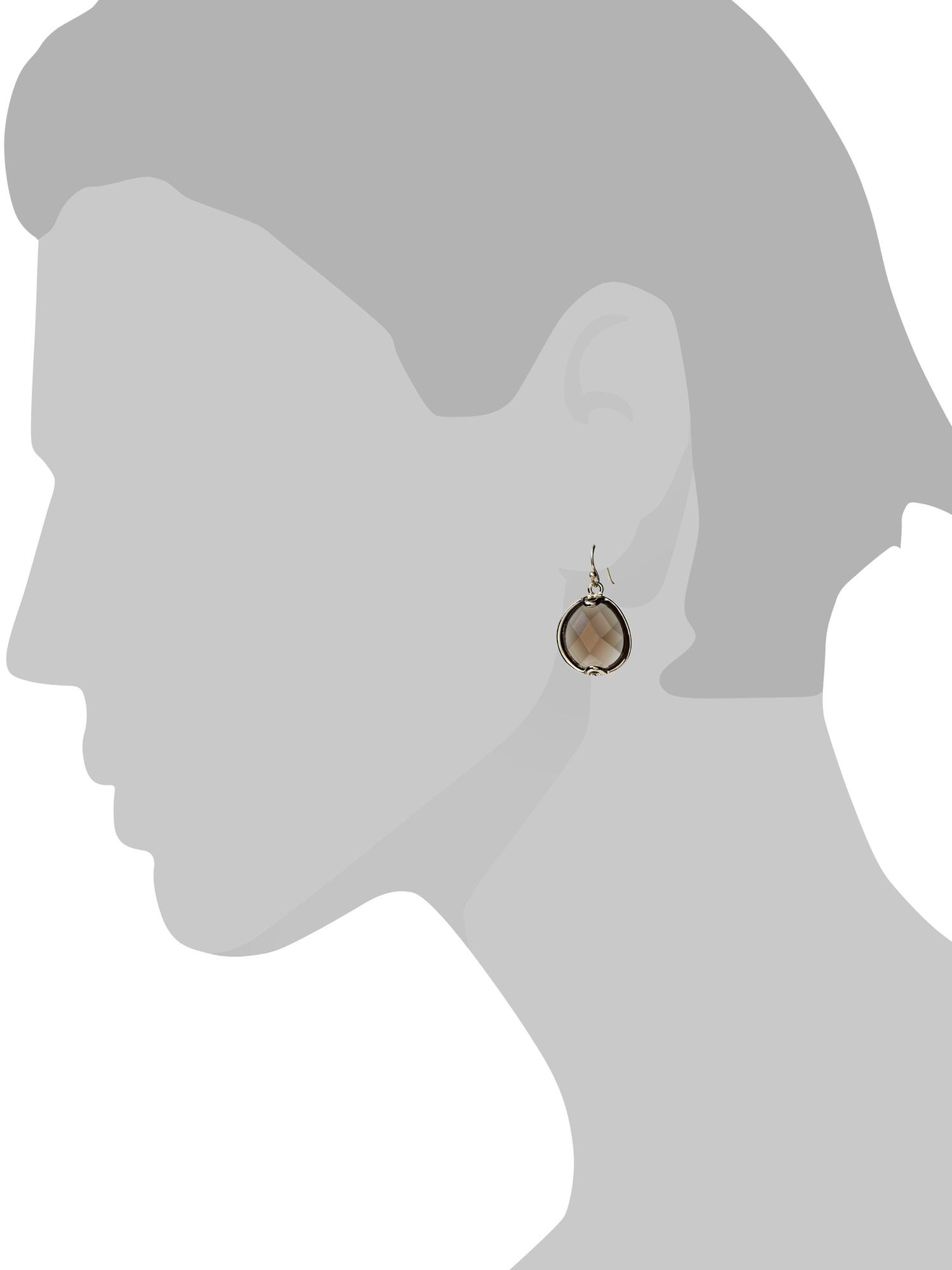 Stone drop earring