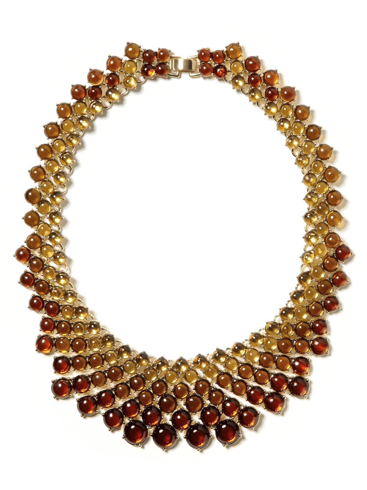 Ombre amber necklace