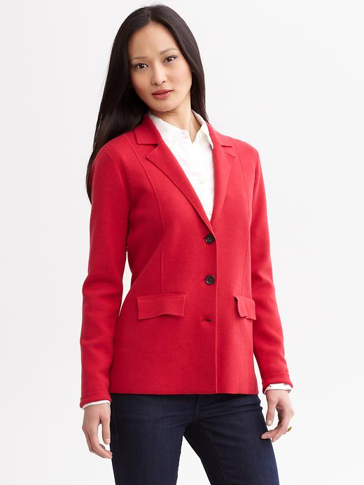 Banana Republic Seamed Knit Blazer
