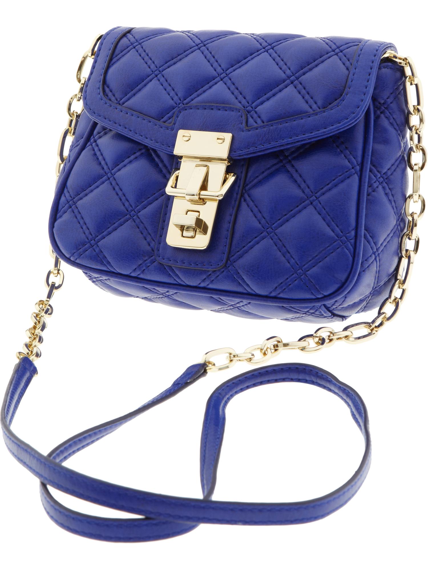 Quilted faux-leather cross-body
