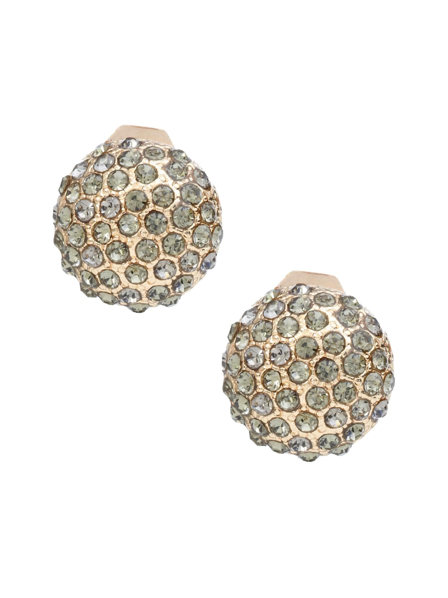 Pave stud earring