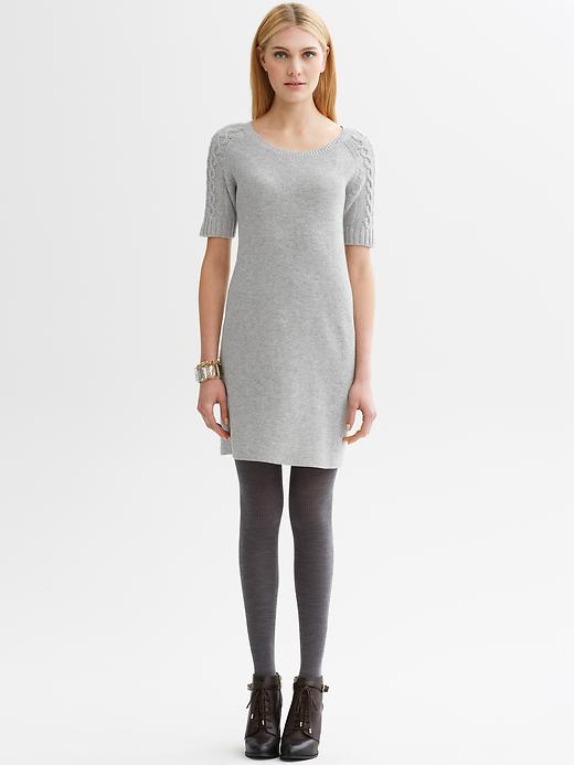 Banana Republic Cable Knit Sleeve Sweater Dress