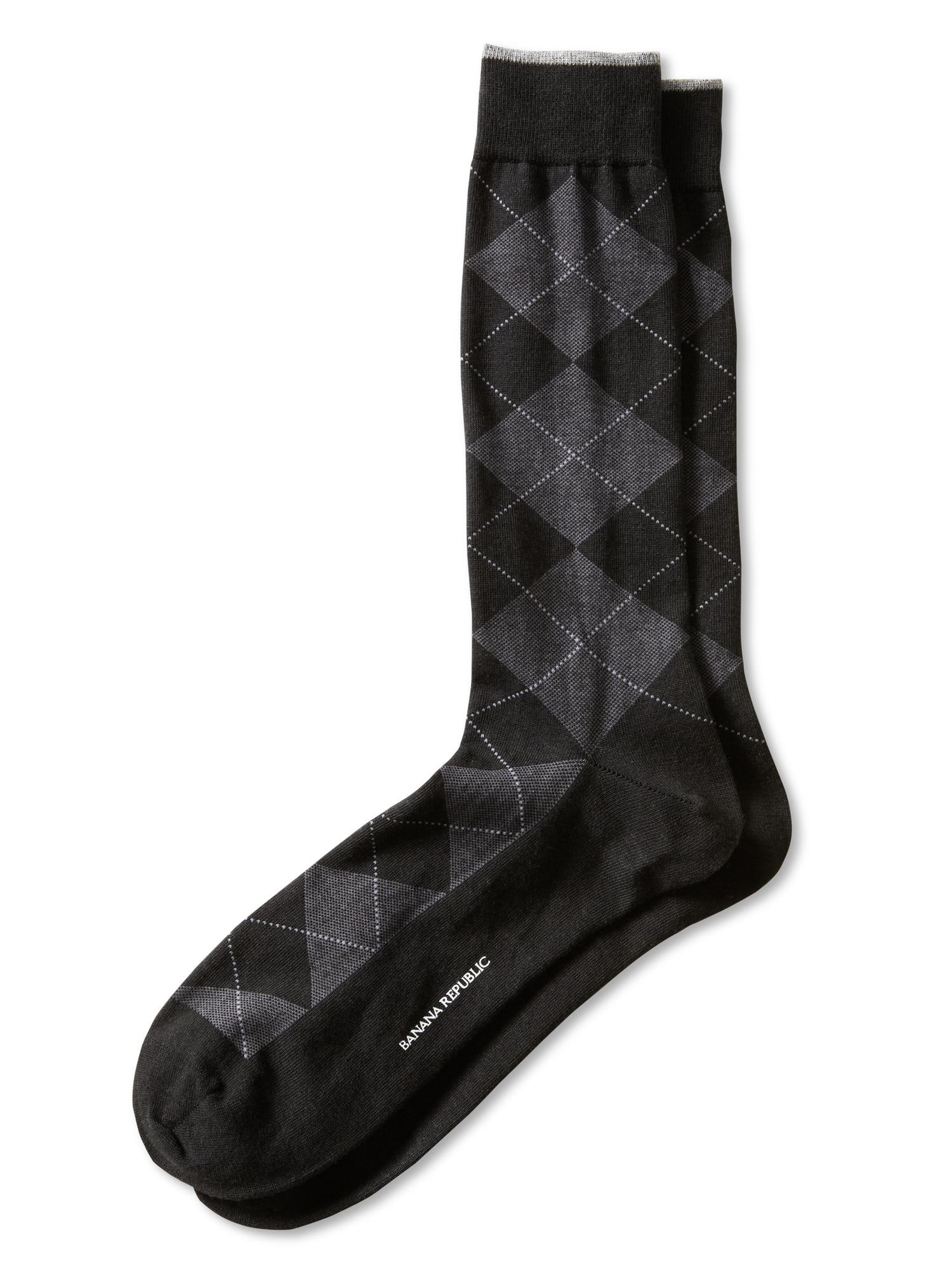 Luxe argyle sock