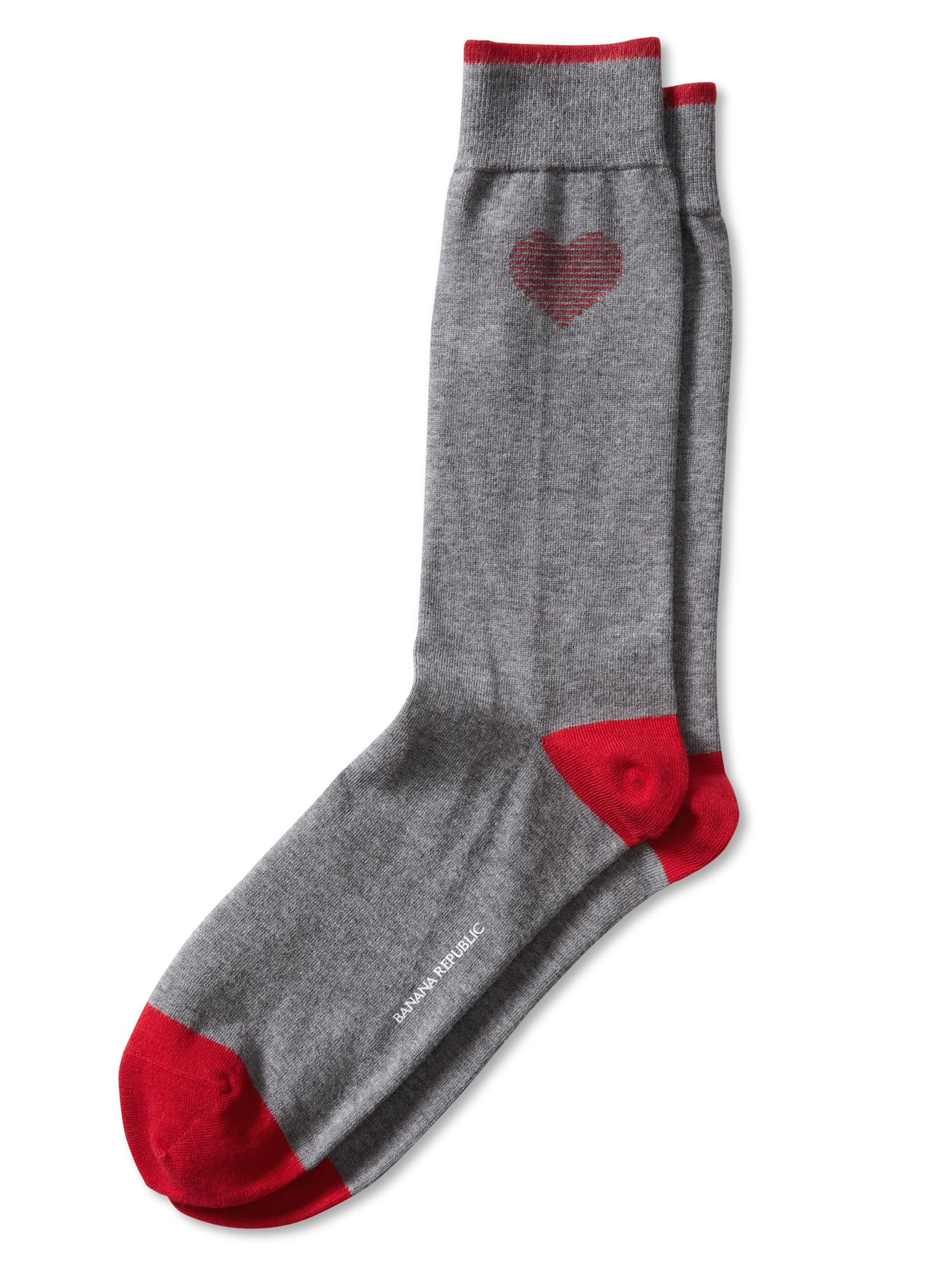 Luxe heart sock