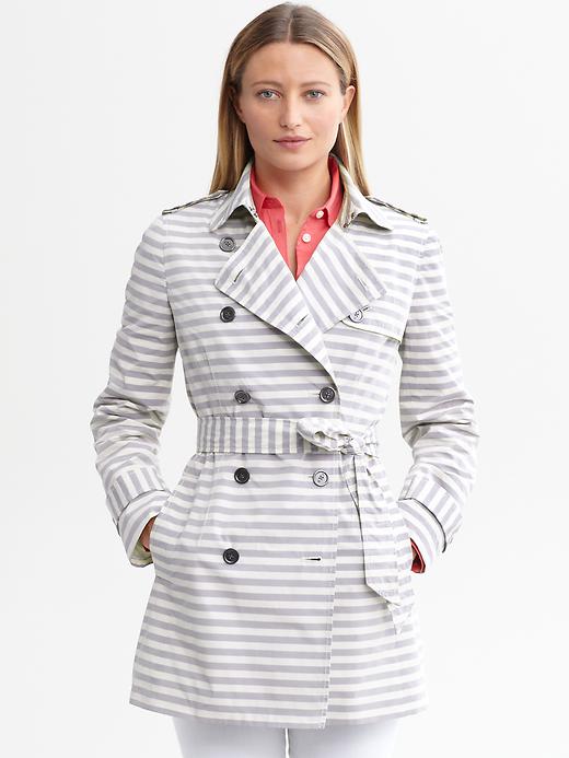 Banana Republic Striped Trench