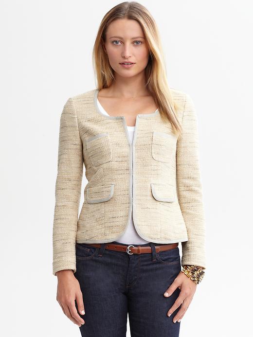 Banana Republic Textured Knit Lady Jacket