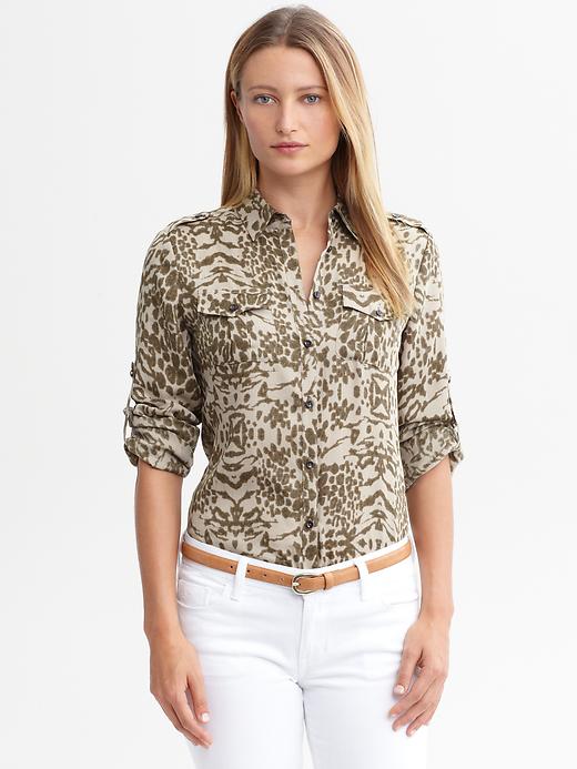 Banana Republic Heritage Printed Safari Shirt