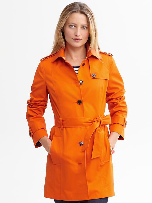 Banana Republic Orange Belted Trench