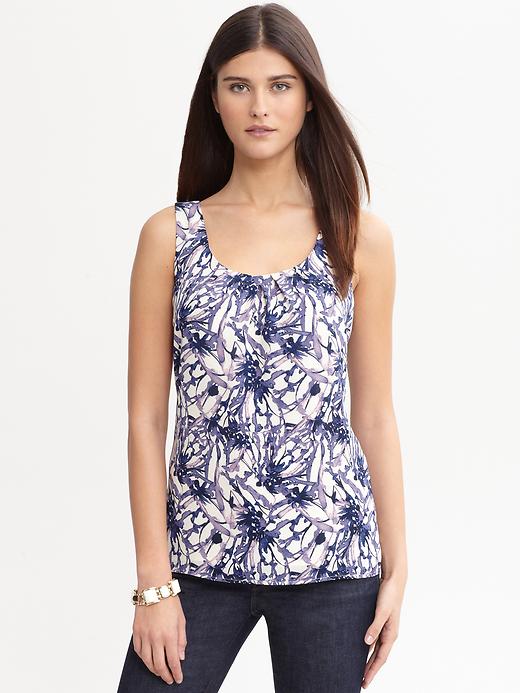 Banana Republic Heritage Floral Pleated Tank