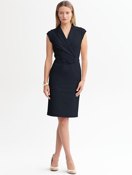 Banana Republic Sleek Suit Belted Dress