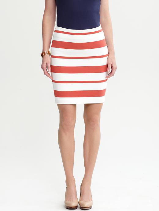 Banana Republic Multi Stripe Ponte Skirt