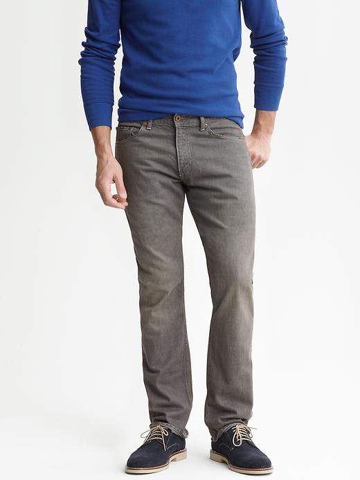 Banana Republic Vintage Straight Grey Jeans