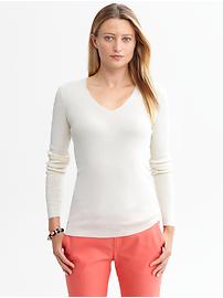 Essential silk/cotton v-neck