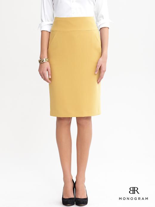 Banana Republic Monogram High Waisted Skirt