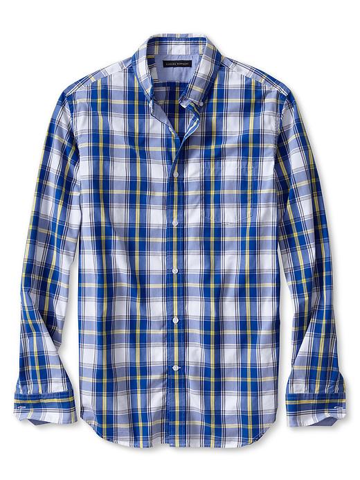 Banana Republic Soft Wash Windowpane Shirt
