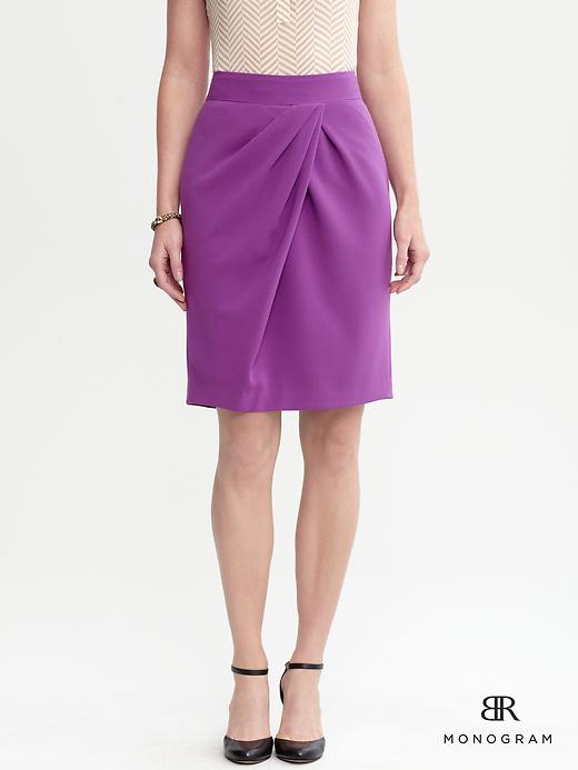 Banana Republic Pleated Pencil Skirt