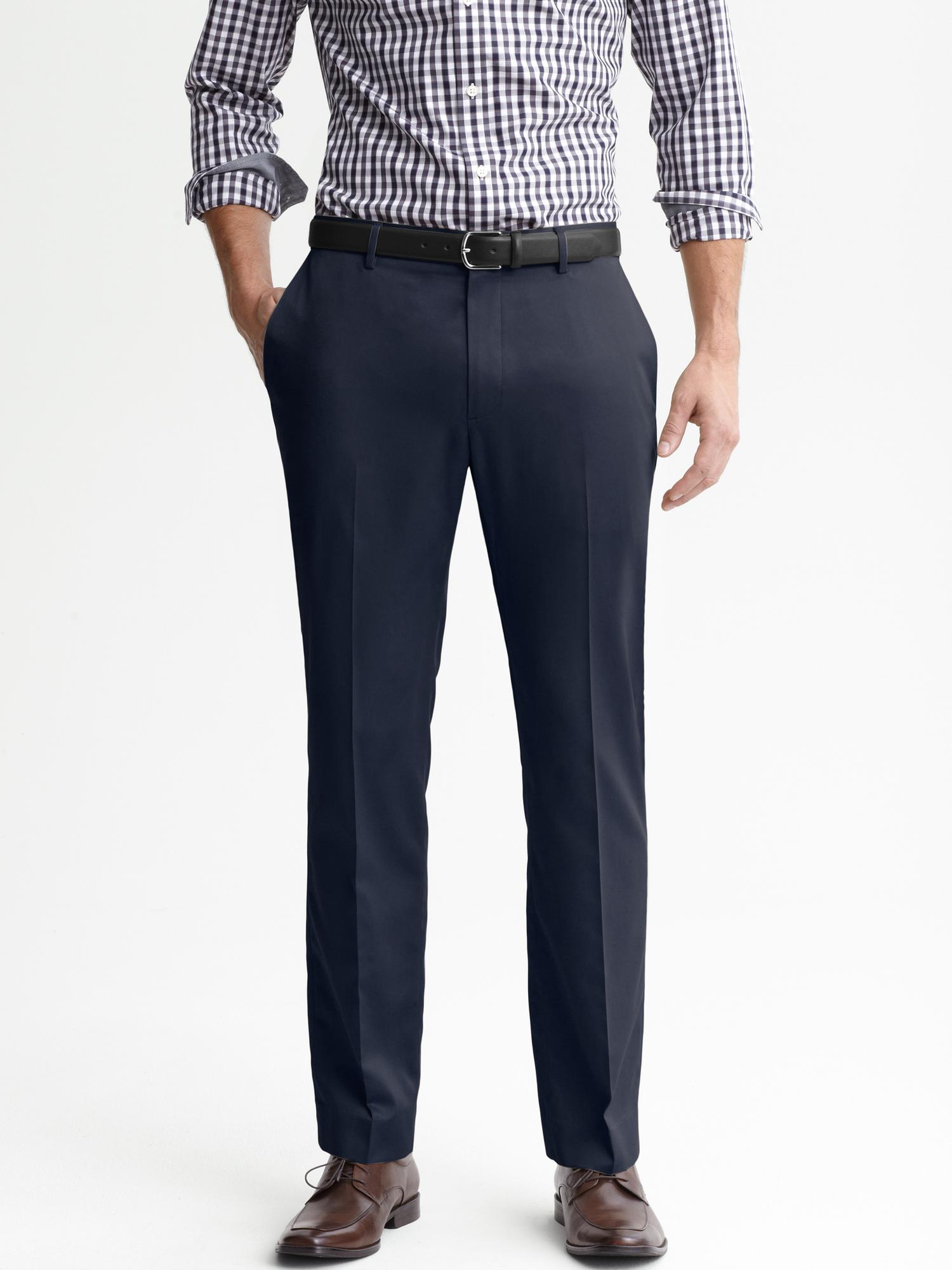 Tailored Slim Non-Iron Cotton Pant
