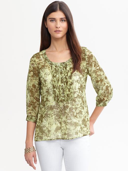 Banana Republic Heritage Leaf Print Blouse