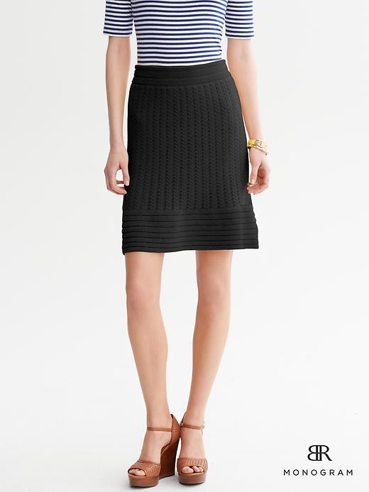 Banana Republic Monogram Textured Skirt