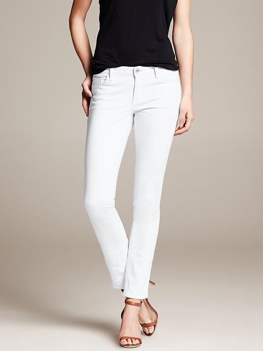 Banana Republic White Skinny Ankle Jean