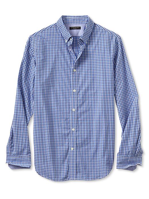 Banana Republic Soft Wash Slim Fit Tartan Button Down Shirt