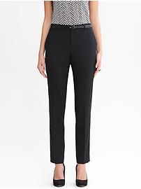 Martin fit black lightweight wool slim ankle pant