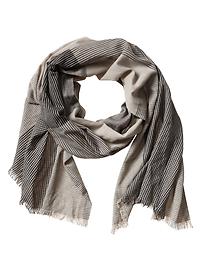 Large check scarf