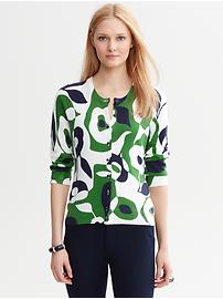 Abstract Print Cardigan