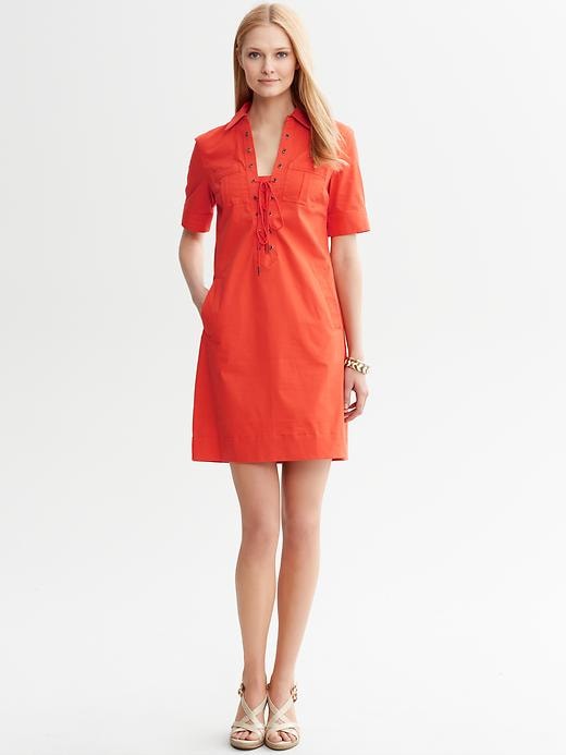 Banana Republic Heritage Lace Up Safari Dress
