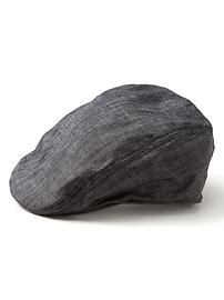 Chambray Driving Cap