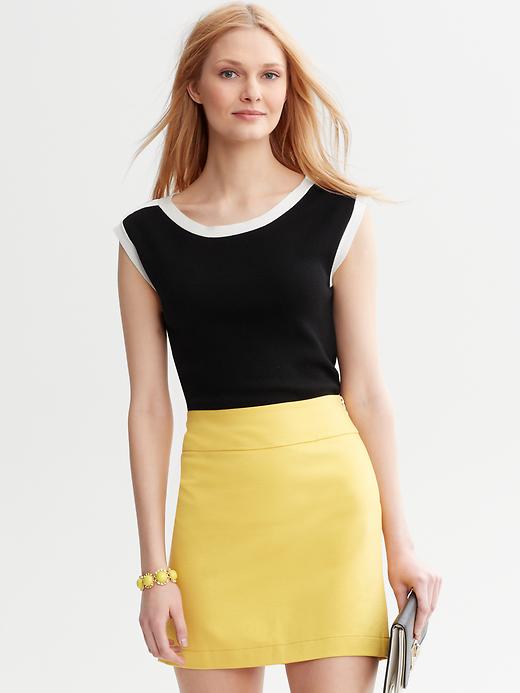 Banana Republic Cap Sleeve Colorblock Top