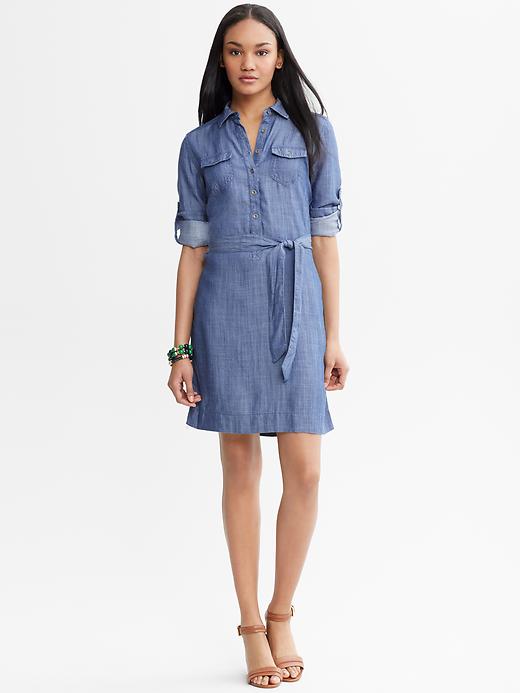 Banana Republic Chambray Shirtdress