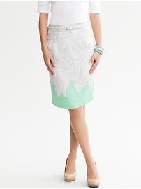 Paisley Pencil Skirt