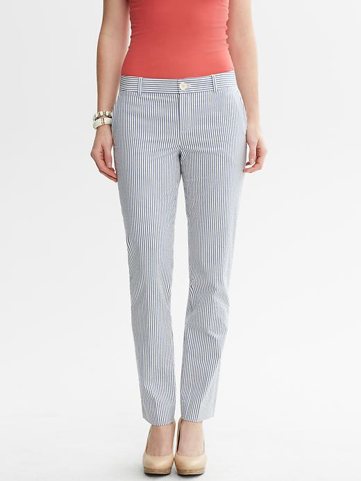 Banana Republic Martin Fit Vertical Stripe Ankle Pant