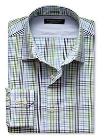 Slim-Fit Non-Iron Multi-Plaid Shirt