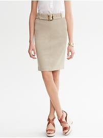 Belted Safari Skirt