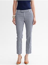 Mad Men® Collection Hampton-Fit Gingham Crop