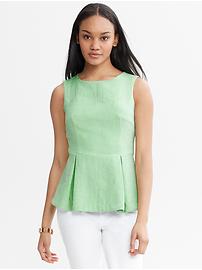 Textured Peplum Top